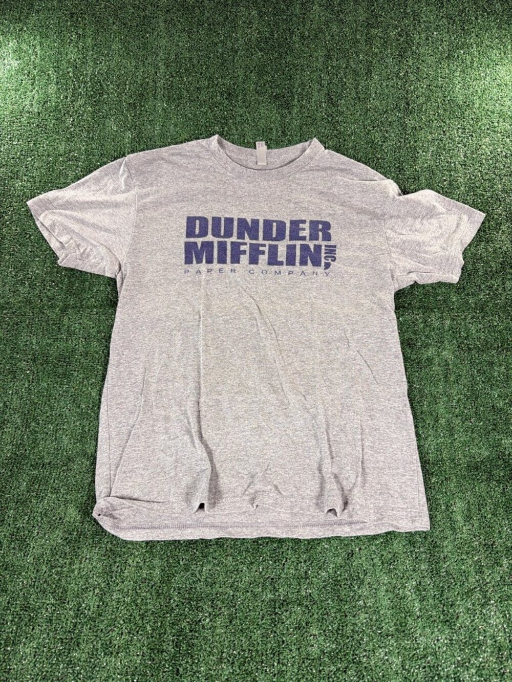 The Office Dunder Mifflin Paper Company Tee Adult M Gray